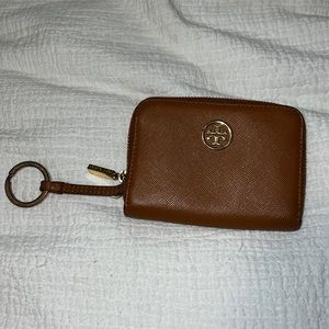 Tory Burch key chain zipper wallet